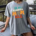In My Baseball Mom Era Baseball Retro Groovy Mom Women's Comfort Colors T-Shirt Gray In My Baseball Mom Era Baseball Retro Groovy Mom Women's Comfort Colors T-Shirt Gray