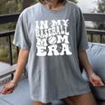In My Baseball Mom Era Retro Groovy Baseball Women's Comfort Colors T-Shirt Gray In My Baseball Mom Era Retro Groovy Baseball Women's Comfort Colors T-Shirt Gray