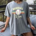 BASEBALL MOM Fun RETRO LOOK Premium Women's Comfort Colors T-Shirt Gray BASEBALL MOM Fun RETRO LOOK Premium Women's Comfort Colors T-Shirt Gray
