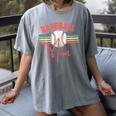 BASEBALL MOM Fun RETRO LOOK Women's Comfort Colors T-Shirt Gray BASEBALL MOM Fun RETRO LOOK Women's Comfort Colors T-Shirt Gray