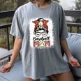 Baseball Mom Game Day Messy Bun Leopard Mother's Day Women's Comfort Colors T-Shirt Gray Baseball Mom Game Day Messy Bun Leopard Mother's Day Women's Comfort Colors T-Shirt Gray