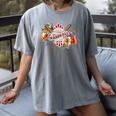 Baseball Mom With Garden Flowers Women's Comfort Colors T-Shirt Gray Baseball Mom With Garden Flowers Women's Comfort Colors T-Shirt Gray