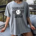 Baseball Mom Leopard Heart Game Day Women's Comfort Colors T-Shirt Gray Baseball Mom Leopard Heart Game Day Women's Comfort Colors T-Shirt Gray