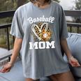 Baseball Mom Leopard Heart Matching Family Women's Comfort Colors T-Shirt Gray Baseball Mom Leopard Heart Matching Family Women's Comfort Colors T-Shirt Gray