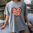 Baseball Mom Leopard Heart Valentine Day Mother Day Women's Comfort Colors T-Shirt Gray Baseball Mom Leopard Heart Valentine Day Mother Day Women's Comfort Colors T-Shirt Gray