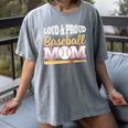 Baseball Mom Leopard Print Loud And Proud With Ball & Bat Women's Comfort Colors T-Shirt Gray Baseball Mom Leopard Print Loud And Proud With Ball & Bat Women's Comfort Colors T-Shirt Gray