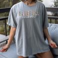 Baseball Mom Leopard Print Baseball Mama Mother's Day Women's Comfort Colors T-Shirt Gray