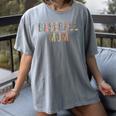 Baseball Mom Leopard Print Baseball Mother's Day Women's Comfort Colors T-Shirt Gray