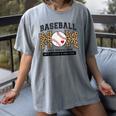 Baseball Mom Leopard Like a Normal But Louder And Prouder Women's Comfort Colors T-Shirt Gray Baseball Mom Leopard Like a Normal But Louder And Prouder Women's Comfort Colors T-Shirt Gray
