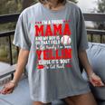Baseball Mom Mama Baseball Lover Sport Mother's Day Women's Comfort Colors T-Shirt Gray