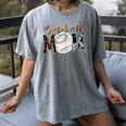 Baseball Mom Mama Mother Women's Comfort Colors T-Shirt Gray Baseball Mom Mama Mother Women's Comfort Colors T-Shirt Gray