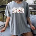 Baseball Mom Mama Mother's Day Player Women's Comfort Colors T-Shirt Gray Baseball Mom Mama Mother's Day Player Women's Comfort Colors T-Shirt Gray