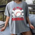 Baseball Mom Meme Quote Women's Comfort Colors T-Shirt Gray Baseball Mom Meme Quote Women's Comfort Colors T-Shirt Gray
