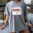 Baseball Mom Mommy Baseball Player Women's Comfort Colors T-Shirt Gray