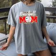 Baseball Mom Mother's Day For Mom Game Day Outfit Women's Comfort Colors T-Shirt Gray