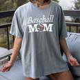 Baseball Mom Mother`s Day Women's Comfort Colors T-Shirt Gray