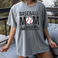 Baseball Mom Not Like a Normal Mom Baseball Mama Women's Comfort Colors T-Shirt Gray