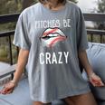 Baseball Mom Pitches Be Crazy Lips Premium Women's Comfort Colors T-Shirt Gray Baseball Mom Pitches Be Crazy Lips Premium Women's Comfort Colors T-Shirt Gray