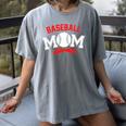 Baseball Mom Baseball Player For Mother's Day Women's Comfort Colors T-Shirt Gray