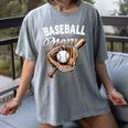 Baseball Mom Baseball Player Women's Comfort Colors T-Shirt Gray