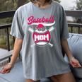 Baseball Mom Raglan Baseball Tee Women's Comfort Colors T-Shirt Gray