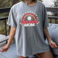 Baseball Mom Rainbow Great Team Mom Women's Comfort Colors T-Shirt Gray Baseball Mom Rainbow Great Team Mom Women's Comfort Colors T-Shirt Gray