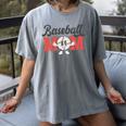 Baseball Mom Retro Distressed Baseball Family Matching Women's Comfort Colors T-Shirt Gray Baseball Mom Retro Distressed Baseball Family Matching Women's Comfort Colors T-Shirt Gray