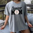 Baseball Mom Senior 2025 Mama Baseball Players High School Women's Comfort Colors T-Shirt Gray Baseball Mom Senior 2025 Mama Baseball Players High School Women's Comfort Colors T-Shirt Gray