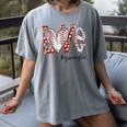 Baseball Mom Shirt Heart Love Baseball Gammylife Women's Comfort Colors T-Shirt Gray