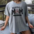 Baseball Mom Shirt Baseball Mama Loud And Proud Women's Comfort Colors T-Shirt Gray