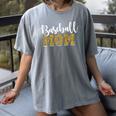 Baseball Mom Sport Baseball Lover Mother's Day Women's Comfort Colors T-Shirt Gray