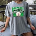 Baseball Mom Sports Green Women's Comfort Colors T-Shirt Gray Baseball Mom Sports Green Women's Comfort Colors T-Shirt Gray