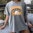 Baseball Mom Sports Orange Women's Comfort Colors T-Shirt Gray Baseball Mom Sports Orange Women's Comfort Colors T-Shirt Gray