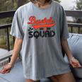 Baseball Mom Squad For Baseball Mom Women's Comfort Colors T-Shirt Gray Baseball Mom Squad For Baseball Mom Women's Comfort Colors T-Shirt Gray