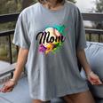 Baseball Mom USA American Baseball Graphic Women's Comfort Colors T-Shirt Gray Baseball Mom USA American Baseball Graphic Women's Comfort Colors T-Shirt Gray