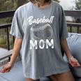 Baseball Mom For Women Family Matching Players Team Mommy Women's Comfort Colors T-Shirt Gray
