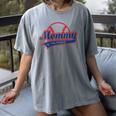 Baseball Mommy Of The Rookie Mom Birthday Baseball Women's Comfort Colors T-Shirt Gray