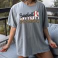 Baseball Momo Women BallPark Momo Baseball Mom Mother's Day Women's Comfort Colors T-Shirt Gray Baseball Momo Women BallPark Momo Baseball Mom Mother's Day Women's Comfort Colors T-Shirt Gray