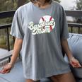 Baseball Mom's Favorite Game Day Premium Women's Comfort Colors T-Shirt Gray