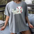 Baseball Mom's Favorite Game Day Women's Comfort Colors T-Shirt Gray Baseball Mom's Favorite Game Day Women's Comfort Colors T-Shirt Gray