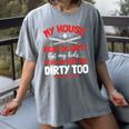 Baseball Moms My Kids Are Dirty Too Women's Comfort Colors T-Shirt Gray Baseball Moms My Kids Are Dirty Too Women's Comfort Colors T-Shirt Gray