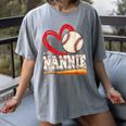 Baseball Nannie Baseball Heart Family Matching Women's Comfort Colors T-Shirt Gray Baseball Nannie Baseball Heart Family Matching Women's Comfort Colors T-Shirt Gray
