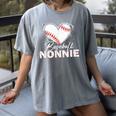 Baseball Nonnie Baseball Heart Women's Comfort Colors T-Shirt Gray Baseball Nonnie Baseball Heart Women's Comfort Colors T-Shirt Gray