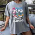Baseball Player 100 Days Of School Sports Ice Cream Drip Premium Tri-Blend Women's Comfort Colors T-Shirt Gray
