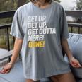 Baseball Player Get Up Get Outta Here Gone Home Run Women's Comfort Colors T-Shirt Gray Baseball Player Get Up Get Outta Here Gone Home Run Women's Comfort Colors T-Shirt Gray