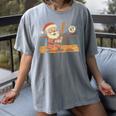 Baseball Santa 67 Christmas Xmas Boys Retro Women's Comfort Colors T-Shirt Gray