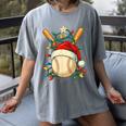 Baseball Santa Christmas Ball Baseball Lover Player Boys Women's Comfort Colors T-Shirt Gray Baseball Santa Christmas Ball Baseball Lover Player Boys Women's Comfort Colors T-Shirt Gray