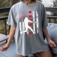 Baseball Silhouette Heart USA Flag Hearts American Boys Kids Women's Comfort Colors T-Shirt Gray Baseball Silhouette Heart USA Flag Hearts American Boys Kids Women's Comfort Colors T-Shirt Gray