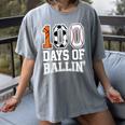 Baseball Soccer Basketball 100 Days Of School Women's Comfort Colors T-Shirt Gray Baseball Soccer Basketball 100 Days Of School Women's Comfort Colors T-Shirt Gray