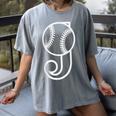 Baseball Sport Player Monogram Cool Initial Letter J Women's Comfort Colors T-Shirt Gray Baseball Sport Player Monogram Cool Initial Letter J Women's Comfort Colors T-Shirt Gray